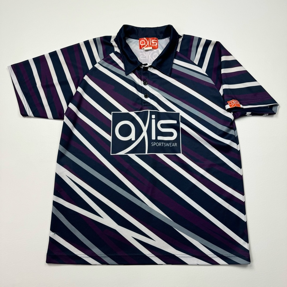 Men’s Vintage Axis Sportswear S/S Collared Jersey Style Polo Size Medium